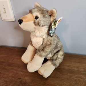 12in Wild Republic Gray Wolf NWT